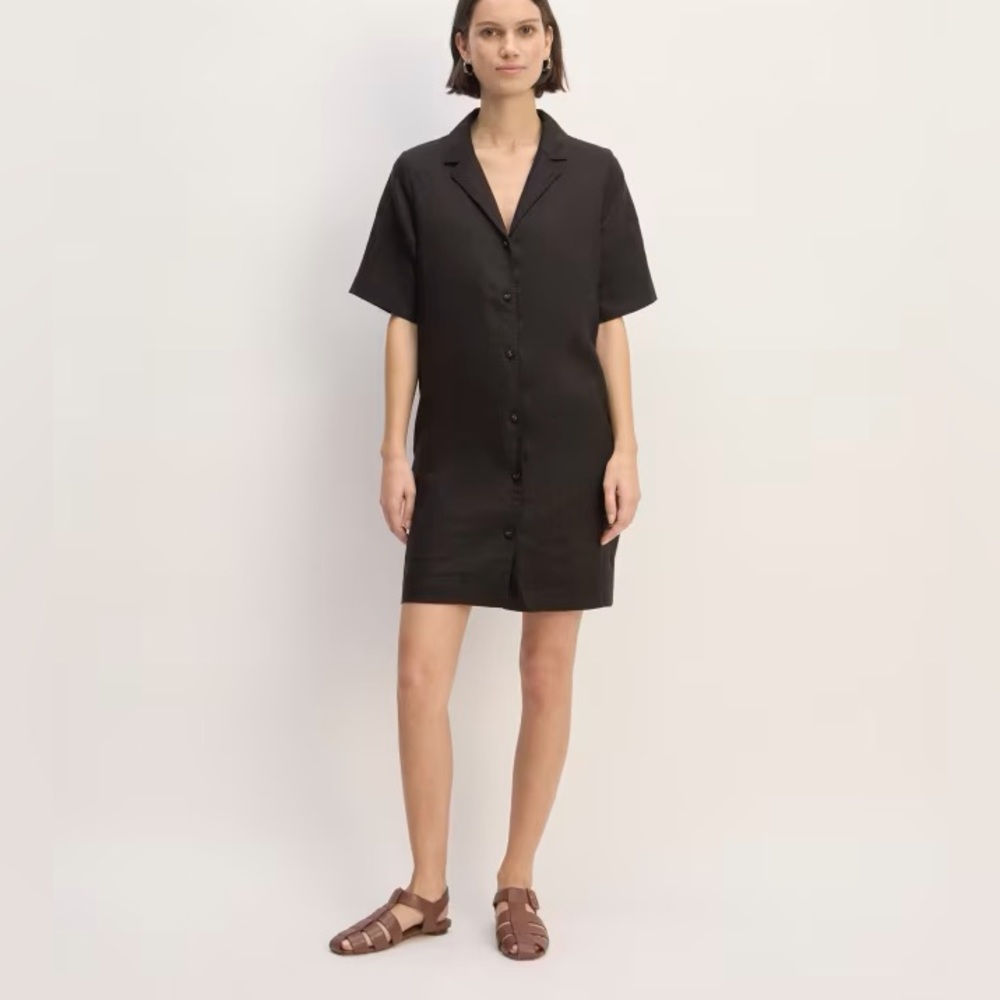 Everlane The Linen Workwear Dress